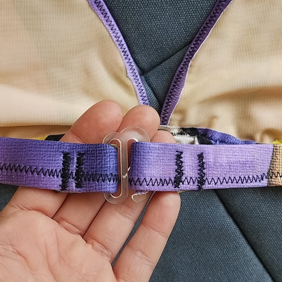 NWOT Italian Colorful Bikini top - Picture 4 of 6